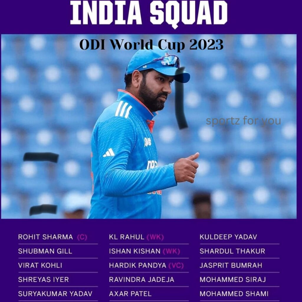 ICC World Cup 2023 
